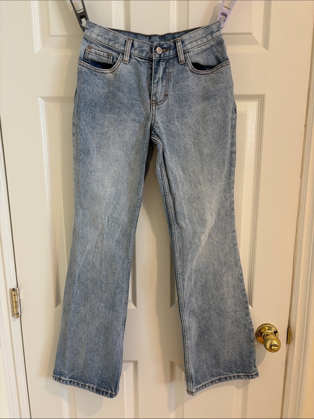 Brandy Melville Light Blue Flare Jeans